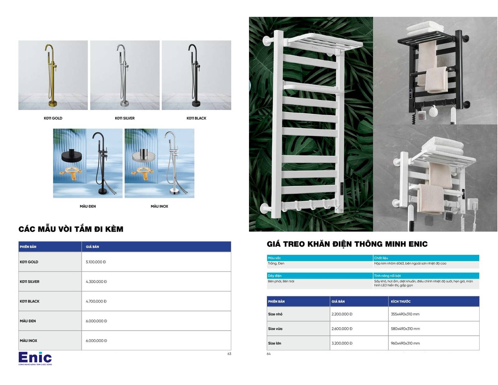 Thiết bị vệ sinh ENIC Catalogue và Bảng giá mới nhất 2024 /Page 32